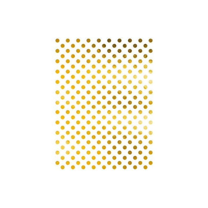 Papel De Arroz Fondo ORO PUNTOS