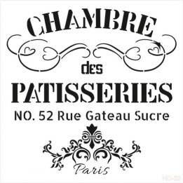 Stencil HOME DECOR MIDI 69 25x25cm