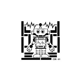 Kids Robots Stencil 15x15 CADENCE