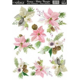 FT035 Transfer TELA Flowers 25x35