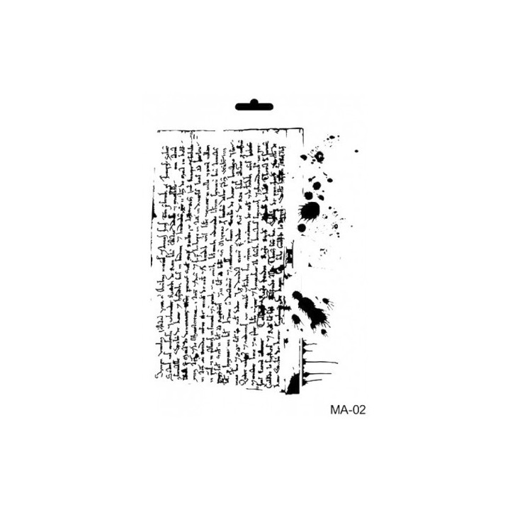 Stencil Mix Media PERGAMINO MANCHADO