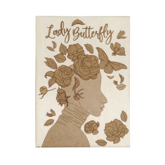 Silueta Lady Butterfly