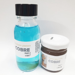 Kobre pintura, herdoil itxurakoa, DOS urrats 60