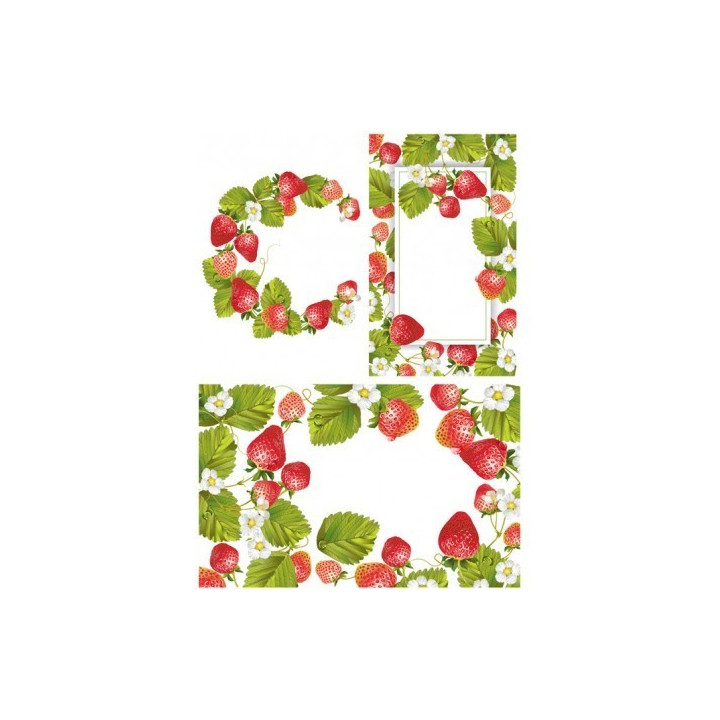 Papel De Arroz COMPOSICIÓN FRESAS