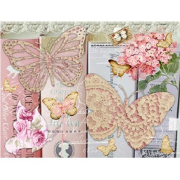 Papel De Arroz MARIPOSAS ROSAS