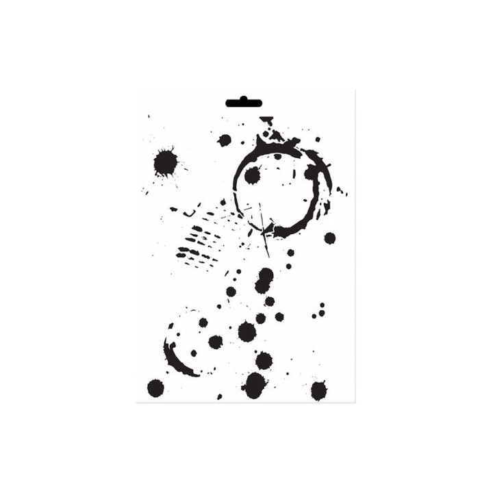 Stencil Mix Media MANCHAS VASO GRANDE