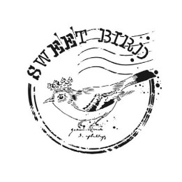 Stencil SWEET BIRD 06 25x25cm