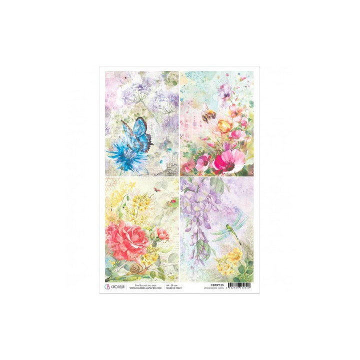 Rice Paper A4 Microcosmos Cards
