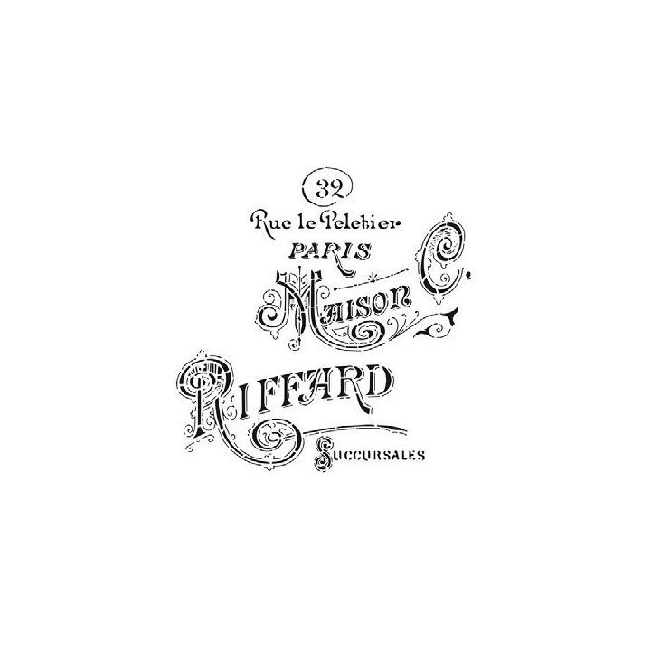 Stencil MAISON RIFFARD 36 25x25cm