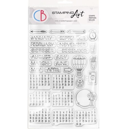 Clear Stamp Set 6"x8" BuJo Infinite Calendar