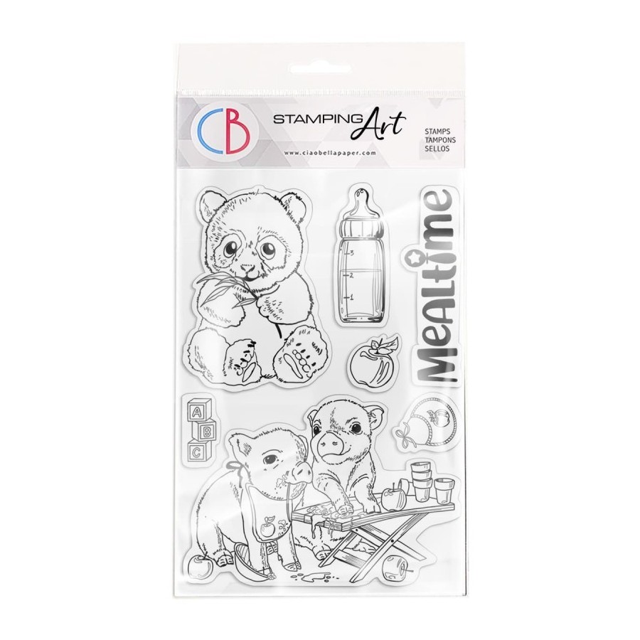 Clear Stamp Set 4"x6" Mealtime