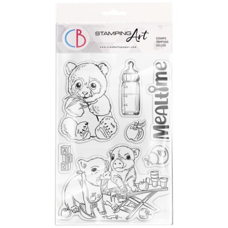 Clear Stamp Set 4"x6" Mealtime
