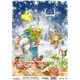 Papel de Arroz 763 NAVIDAD