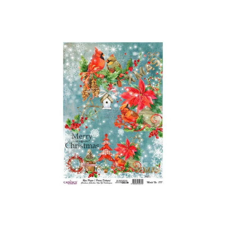 Papel de Arroz 763 NAVIDAD
