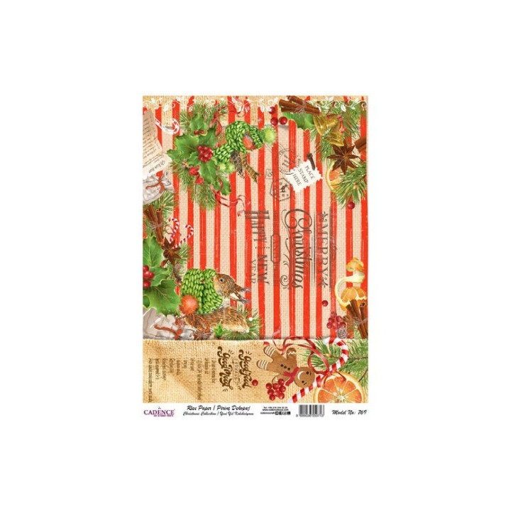 Papel de Arroz 763 NAVIDAD