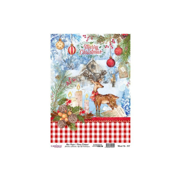 Papel de Arroz 763 NAVIDAD