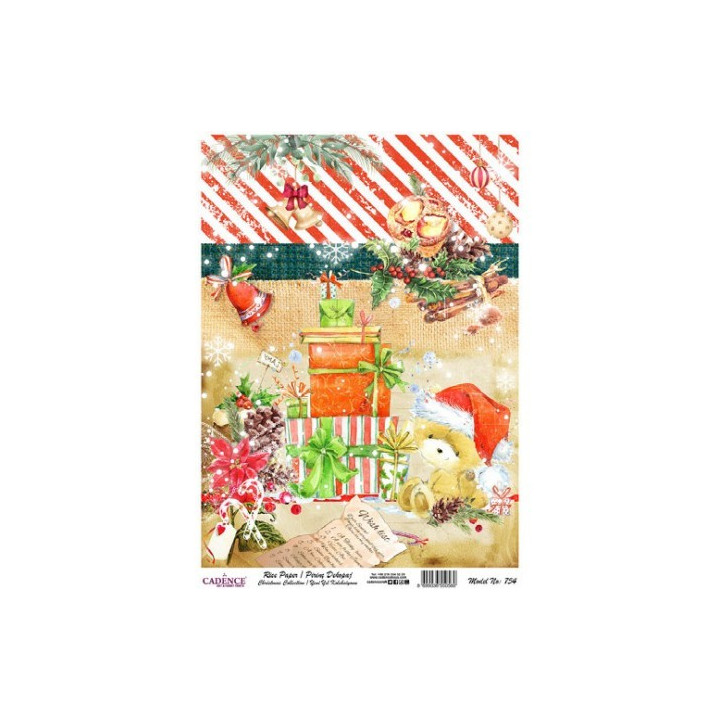 Papel de Arroz 763 NAVIDAD