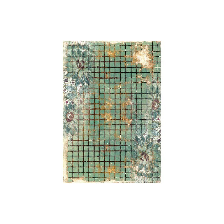 Papel de arroz tesela verdes