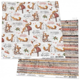 Squirrels' Fun Paper Sheet 12"X12"