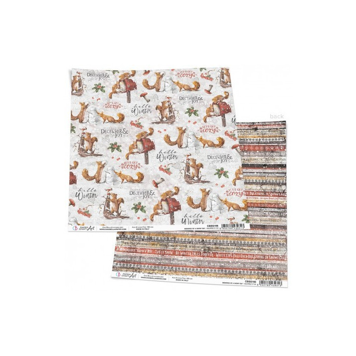 Squirrels' Fun Paper Sheet 12"X12"