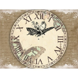 Papel de arroz esfera reloj