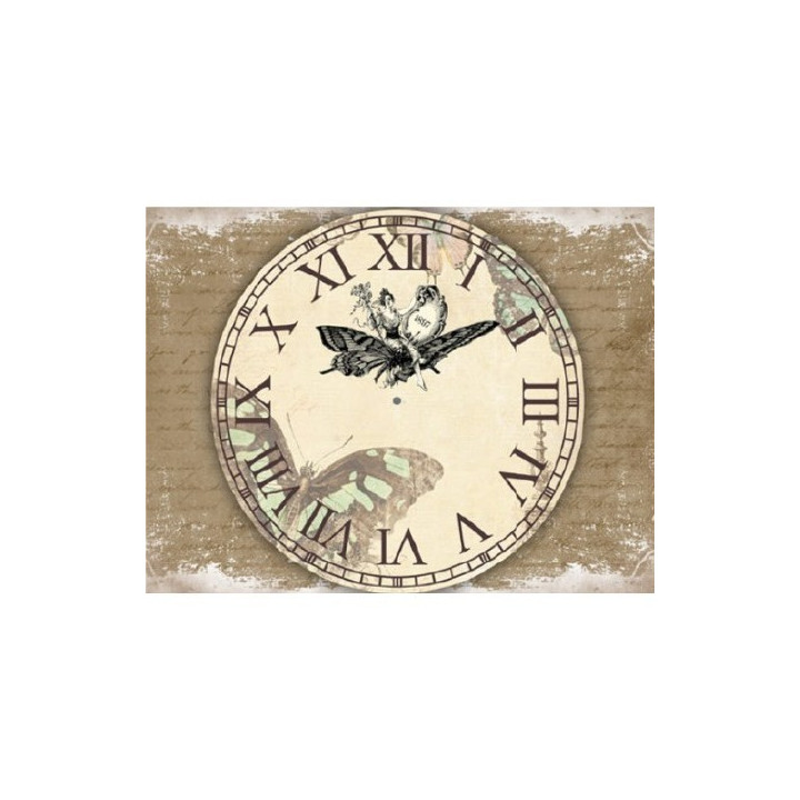 Papel de arroz esfera reloj
