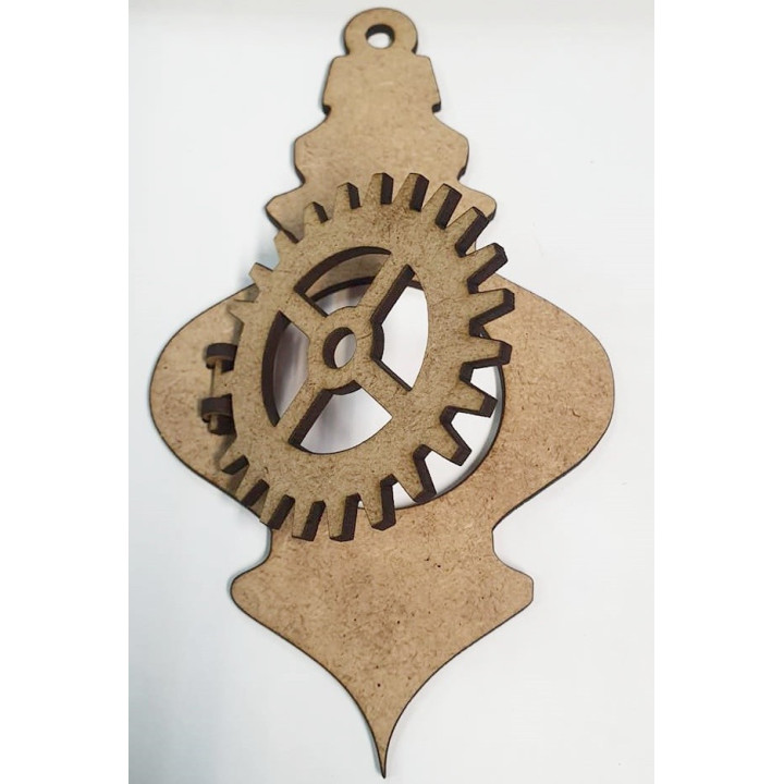 Silueta Bola navidad Steampunk By Cristina Mendizabal