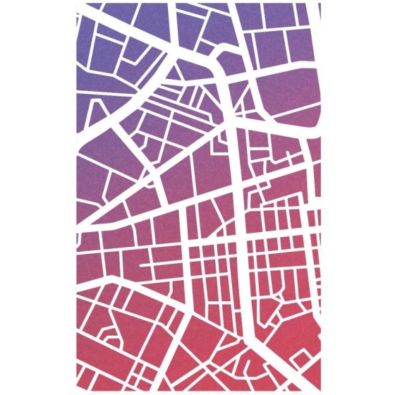 Texture Stencil 5"X8" City Map