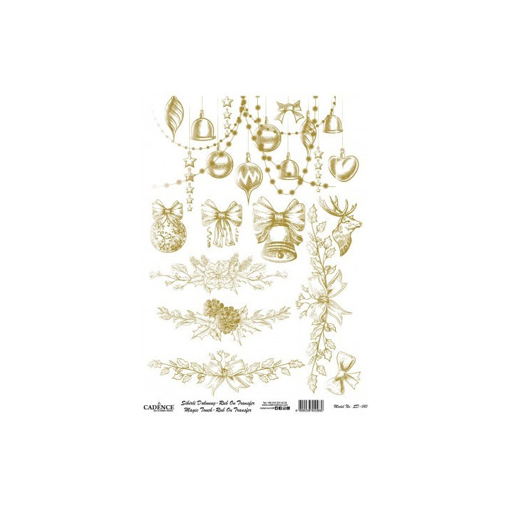 Transfer MAGIC TOUCH ouro 10 30x42cm