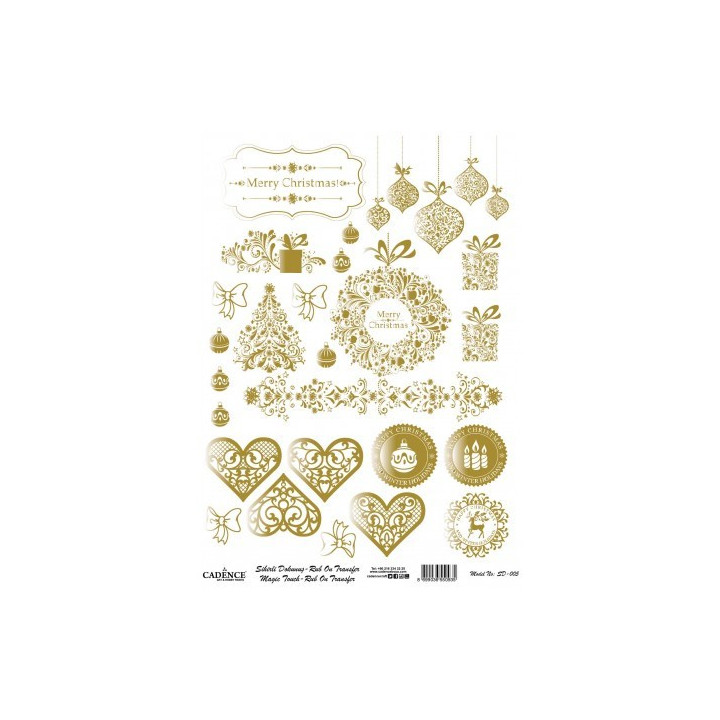 Transfer MAGIC TOUCH ouro 05 30x42cm