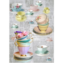 Papel de arroz tazas