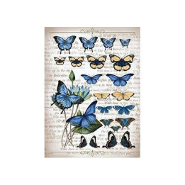 Papel de Arroz MARIPOSAS AZULES