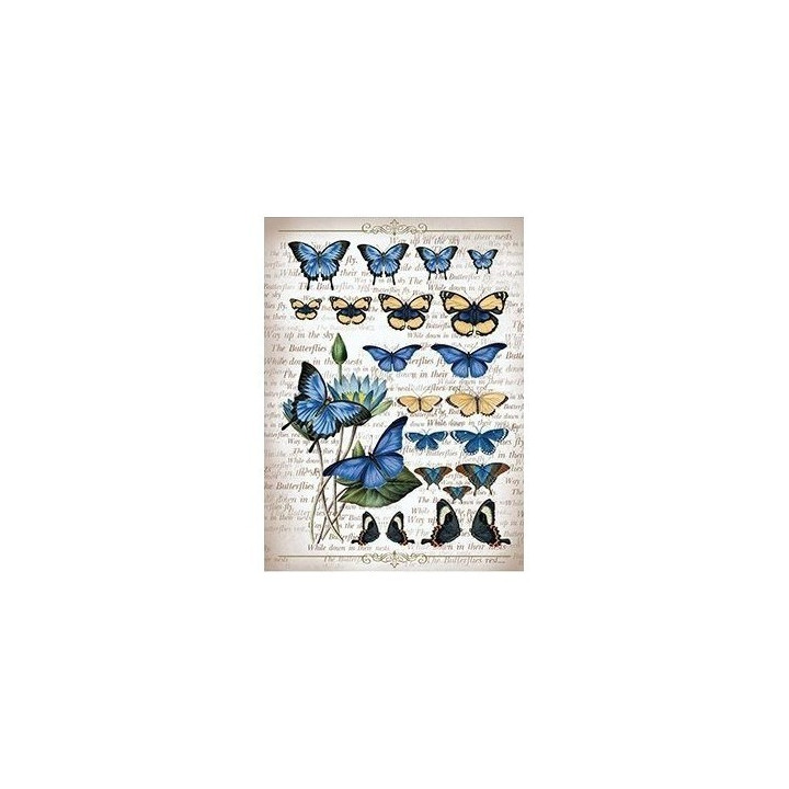 Papel de Arroz MARIPOSAS AZULES