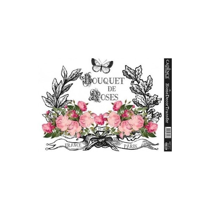 Transfers HOME DECOR Bouquet De Roses.