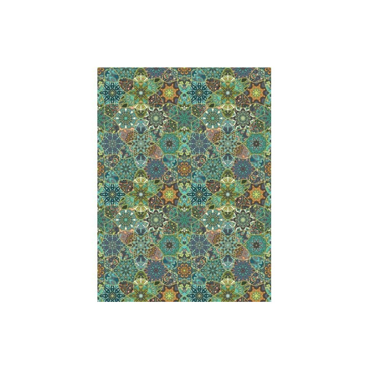 Papel De Arroz ETHNIC ESTRELLAS TURQUESA