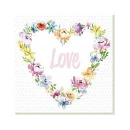 Servilletas 33x33 cm - Blossom Love