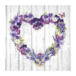 Servilletas 33x33 cm - Purple Heart