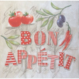 Servilletas 33x33 cm - Bon Appetit