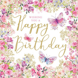 Servilletas 33x33 cm - Happy Birthday Wishes 33x33 cm
