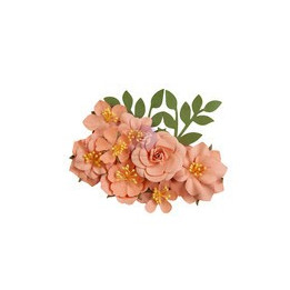 Prima Marketing Painted Floral Flowers Orange Blossom