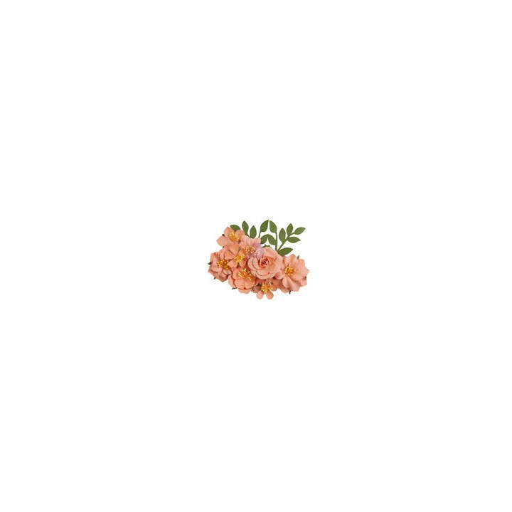 Prima Marketing Painted Floral Flowers Orange Blossom