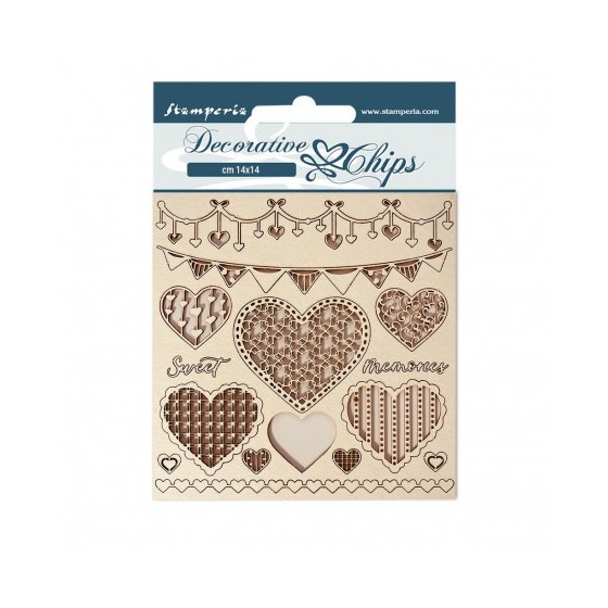 Decorative Chips 14x14 cms Stamperia DayDream-