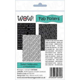 Wow Fab Foilers - Sweet Sentiments By Natasha Davies