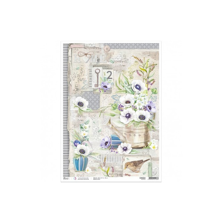 Rice Paper A3 Anemones