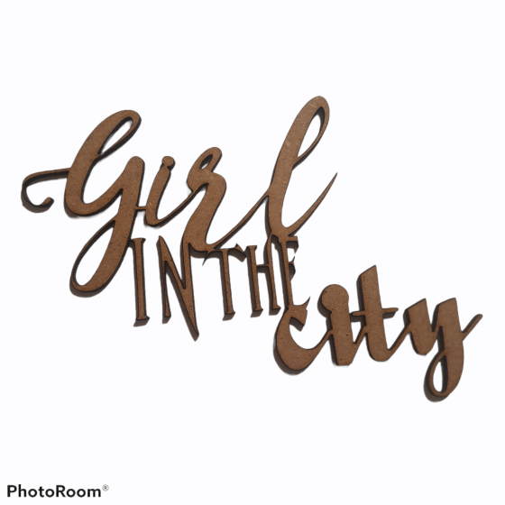 Silueta frase en DM Girl in the city
