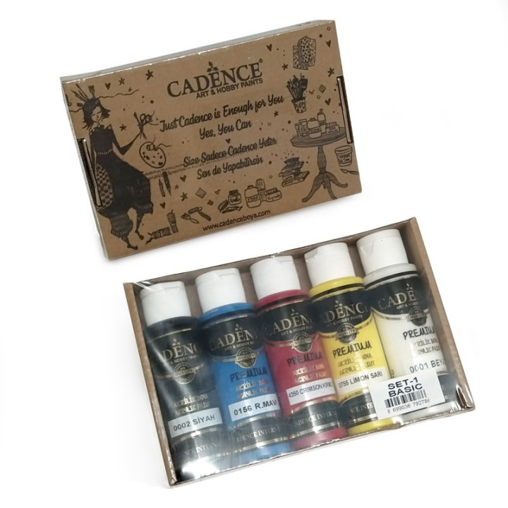 Conjunto de 5 Acrílicos PREMIUM Cadence BASIC