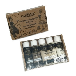 Conjunto de 5 Acrílicos PREMIUM Cadence ESSENTIAL