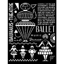 Stencil Stamperia 20x25 cms Bauhaus teatro