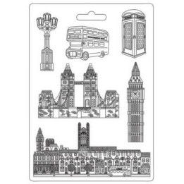 Stamperia Soft Mould A4 Our way Londres
