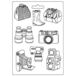 Stamperia Soft Mould A4 Our way accesorios de viaje